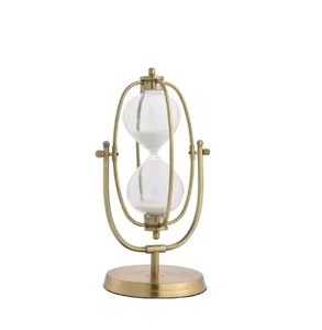 Cho Amazon Hot Bán Trắng nửa giờ cát kim loại đồng hồ cát hẹn giờ cho phòng tập thể dục nhà bếp & văn phòng trang trí nội thất món quà hoàn hảo - Product Image 6