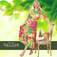 Nouvelles Robes Décontractées pour Femmes, Coupe Évasée, Taille Naturelle, Écologiques, Imprimées Numériquement, Robes d'Été, Soldes de Marque, Déstockage, Vente en Gros