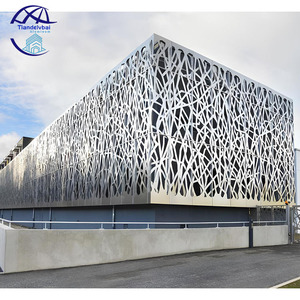 Revêtement de façade en aluminium perforé, décoration de façade extérieure, mur-rideau en aluminium perforé - Product Image 1