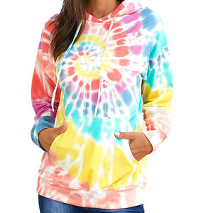 Style à la mode femmes cravate teinture à capuche Unique cravate teinture motif nouvelle mode vêtements pour femmes cravate et teinture à capuche - Product Image 1