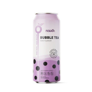Thé à bulles au bon goût de Taro de l'usine du Vietnam avec perles de tapioca 490ml en conserve-Boissons à base de thé Boba HALAL avec étiquette personnalisée OEM - Product Image 3