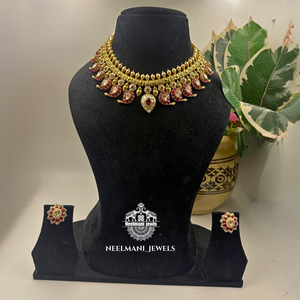 Red Stone Jadav Paten Elegant <b>Ruby</b> for Wedding Occasions - Product Image 1
