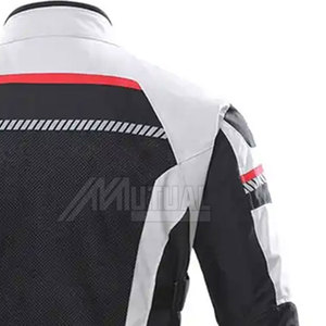 Motorcycle Riding Jacket for Men Breathable Textile and Reflective <b>Strips</b> Motorbike Jacket - Product Image 4