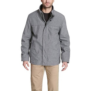 Wholesale Men's Softshell Jackets Breathable Outdoor Nylon Polyester Comfortable Softshell <b>Stand</b> Up Collar for Men - Product Image 4