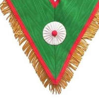 Vente en gros à bas prix Regalia maçonnique 32 degrés collier doré velours noir/Regalia maçonnique rite écossais 33e collier