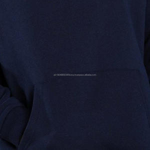 Sweat à capuche surdimensionné en coton mélangé de qualité supérieure pour hommes, prix de gros, logo personnalisé, streetwear pour l'hiver, teinture unie - Product Image 6