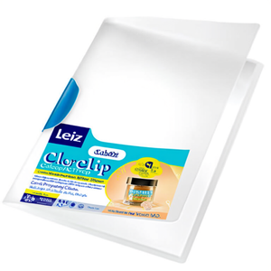 Leitz ColorClip DIN <b>A4</b> Polypropylene Clip <b>Folder</b> Translucent Back Cover and Blue Clip with Stylish Color Scheme - Product Image 3