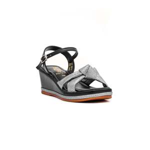 Sandalias de tacón para niña negras estilo elegante KD7810 - Product Image 2