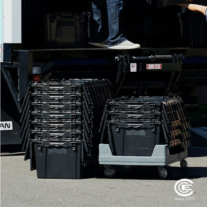 Roues industrielles pivotantes sans chambre à air en PVC de 100 mm avec cadre en acier, capacité de charge moyenne pour chariots et armoires - Product Image 5