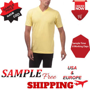 Premium Quality Hot Sale Desgin <b>V</b> <b>Neck</b> <b>T</b>-<b>Shirt</b> <b>Men</b> Custom Logo Solid Colour Casual Short Sleeve 100%Cotton <b>T</b>-<b>Shirt</b> for <b>Men</b> - Product Image 5