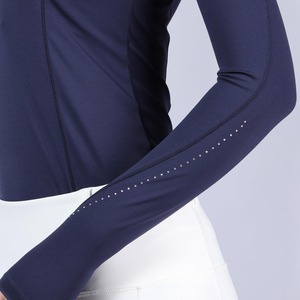 Camisas ecuestres vintage de manga corta con media cremallera para mujer, las más vendidas, para montar a caballo - Product Image 3