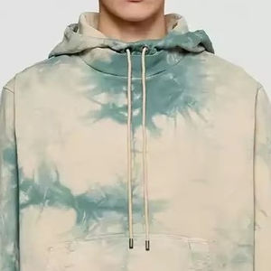 Sudaderas con capucha Tie Dye hechas a medida para hombre, sudaderas básicas de gran tamaño con mezcla de algodón para la calle, sudaderas con capucha Tie Dye para hombre - Product Image 5