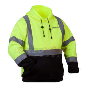 Hi-vis Sweatshirt <b>Pullover</b> <b>Jumper</b> Safety Reflective Work Wear Hoodie - Product Image 4