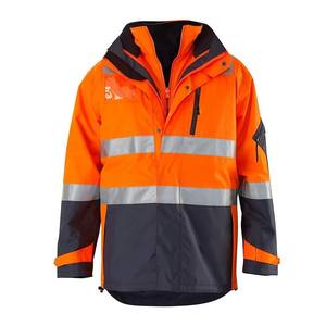Chaqueta reflectante de seguridad de invierno de alta calidad Chaqueta de seguridad de construcción de alta visibilidad Impresión de logotipo personalizado Ropa DE TRABAJO reflectante de 3m - Product Image 1