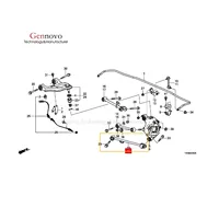 Accessoires automobiles de qualité d'usine d'origine 52370-TA0-A00 pour Toyota Accord CP Suspension Arrière Bras de commande réglable