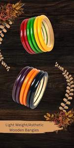 Nueva pulsera de madera étnica tradicional de madera Brazaletes coloridos naturales ecológicos para mujeres y niñas para bodas - Product Image 4