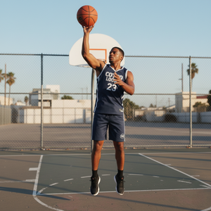 Camiseta de baloncesto personalizada de alta demanda, el último uniforme de sublimación transpirable en conjuntos de talla grande, ropa cosida personalizada - Product Image 5