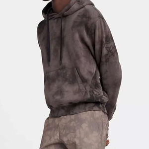 Sudadera con capucha de algodón Ropa de hombre Vintage Negro Lavado ácido Sudaderas con capucha Hombres Mujeres de gran tamaño Hip Hop - Product Image 5