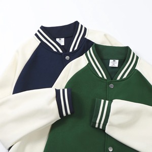 Chaqueta universitaria a rayas de béisbol de alta calidad para hombre con cuello levantado y botones delanteros de manga larga - Product Image 3