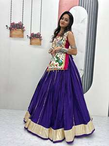 Lanzamiento Navratri Special Lehenga Choli con Seis metros Big Flair - Product Image 2