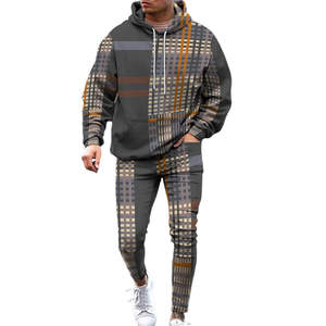 ชุดวอร์มผ้าซับลิเมชัน2ชิ้นสำหรับผู้ชาย, ชุดวอร์มแฟชั่นฤดูหนาวไซส์ใหญ่พิเศษพร้อมโลโก้ออกแบบได้เองและปกเสื้อแบบมีฮู้ด - Product Image 4