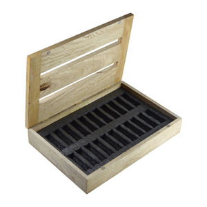 Juego de utensilios de cocina de madera de calidad clásica, decoración para Masala Dabba, color Natural, diseño de caja de comida picante - Product Image 3