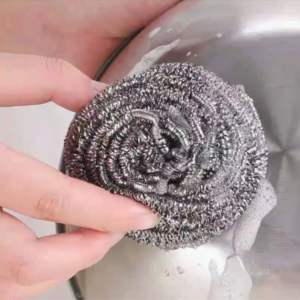 Estropajo de acero inoxidable a granel de 18g en forma de espiral, depurador de ollas de lana de alambre de Metal, herramienta de cocina de limpieza multiusos - Product Image 4