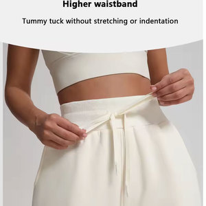 Venta caliente nuevo estilo entrenamiento suelto Casual pierna ancha Color sólido Fitness mujer moda Pantalones Joggers - Product Image 2