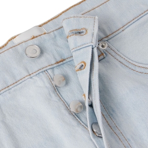 Shorts Vaqueros de Mezclilla Azul Claro de Cintura Alta para Mujer, Transpirables, de Secado Rápido, Casuales, Elegantes y Cómodos para el Verano - Product Image 4