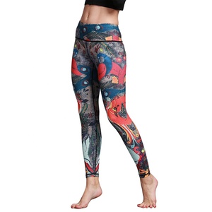 เลกกิ้งเล่นโยคะสำหรับผู้หญิงเอวสูงกางเกงออกกำลังกายควบคุมหน้าท้อง - Product Image 1