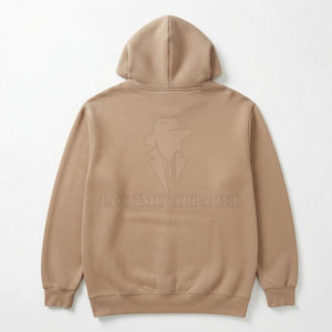 Fournisseur de vêtements décontractés modernes pour hommes, sweats à capuche en coton mélangé avec impression en relief, tissu doux, style hiver - Product Image 2
