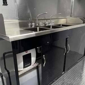 Remolque de comida de fibra de vidrio barato, camión de comida móvil con paneles solares de cocina completos, configuración de comida rápida de 20 pies para el mejor uso - Product Image 3