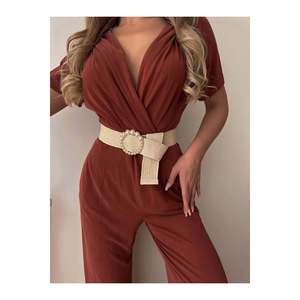 Ceinture élastique tressée pour femme avec boucle perlée, ceinture pour veste, ceinture pour robe, ceinture pour chemise - Wicker - Product Image 4
