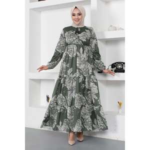 Vestido Casual con Estampado Floral y Detalle de Cordón - Product Image 1