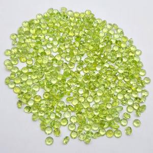 Mehrajudin Gems, Piedra Preciosa de Peridoto Verde Natural de 4mm, Piedra Suelta Calibrada con Corte Brillante, Piedra de Nacimiento de Agosto, Certificada por Terceros - Product Image 4