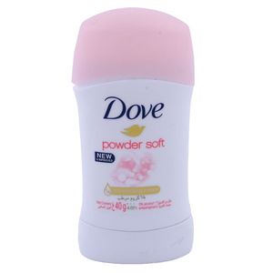 Stick anti-transpirant Dove pour femmes, poudre douce, 40 g, protection longue durée, parfum frais, soin doux pour les peaux sensibles - Product Image 1