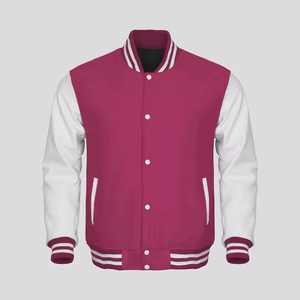 Chaqueta Bomber Varsity Bordada con Chenilla Letterman para Hombre OEM, crea tus propias chaquetas de estilo con logotipo personalizado - Product Image 4