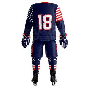 Conjunto de Uniforme de Hockey sobre Hielo para Hombre, Tela Transpirable, Largo Regular, Cómodo y Duradero, 2026 - Product Image 3