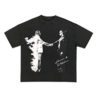 T-shirt surdimensionné à col rond en coton 100% vintage délavé à l'acide avec logo personnalisé pour homme, streetwear écologique