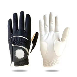 Gants de golf avec logo personnalisé, main gauche, impression par sublimation, accessoire de sport respirant en cuir véritable, style tendance - Product Image 3