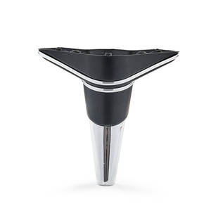 Base de Patas de Sofá Triangulares de Plástico Cromado de Alta Resistencia de 19 cm, Antiarañazos, para Muebles de Sala de Estar - Product Image 1