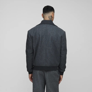 Nouvelle arrivée Veste bomber en laine épaisse pour homme Veste universitaire à fermeture éclair Légère Séchage rapide Impression puff Streetwear - Product Image 3