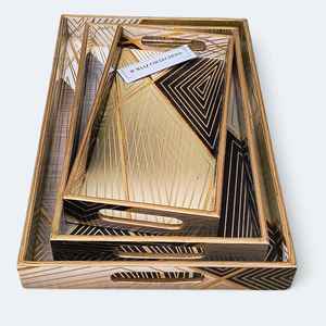 Alta demanda Transforme su mesa de centro con una elegante bandeja de servicio para una decoración elegante y funcional disponible a bajo precio - Product Image 5