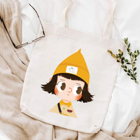 Sac fourre-tout classique réutilisable personnalisé en toile imprimée pour femme, idéal pour toutes les saisons, cadeau de remerciement pour les enseignants, fabriqué au Vietnam