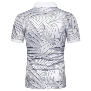 Bold Street Style Hombres para Polos Algodón cómodo con diseño bordado y patrón sólido de inspiración urbana de punto - Product Image 3