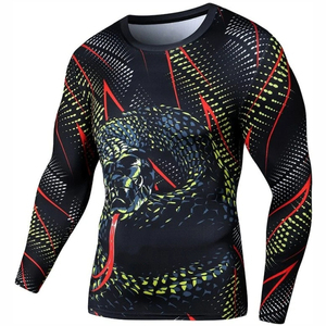 Rashguard Personalizado con Impresión por Sublimación, Rashguard de MMA, Rashguard de BJJ OEM, Rashguard de Manga Larga para Hombre - Product Image 6
