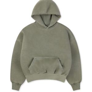 À la mode 600 Gsm Pull Over Hoodies Hommes Lourds En Détresse Gros Hoodies Surdimensionné Pierre Vintage Lavé À Capuche Blanc - Product Image 1