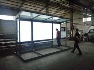 ตู้โชว์กล่องไฟ LED ป้ายรถเมล์สีทองใช้เป็นรูปสี่เหลี่ยมผืนผ้า - Product Image 5