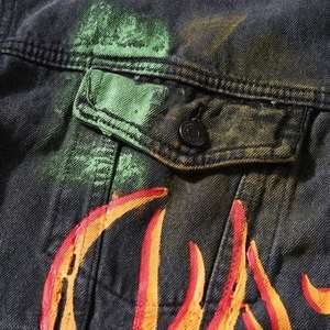 แจ็คเก็ตยีนส์ผู้ชายสั่งตัดพิเศษ คอตั้ง ทรงสบาย เป็นมิตรต่อสิ่งแวดล้อม ยืดหยุ่นสูง ไซส์ใหญ่ สำหรับฤดูหนาว - Product Image 3