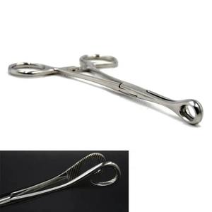 Hot Selling Custom Logo Premium Quality Stainless Steel Navel <b>Piercing</b> <b>Clamp</b> Body <b>Piercing</b> Tool Forceps - Product Image 3